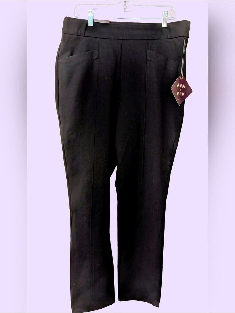 Ava & Viv Black Skinny Ponte Pants